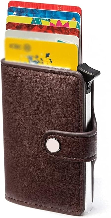 Pop up leather wallet