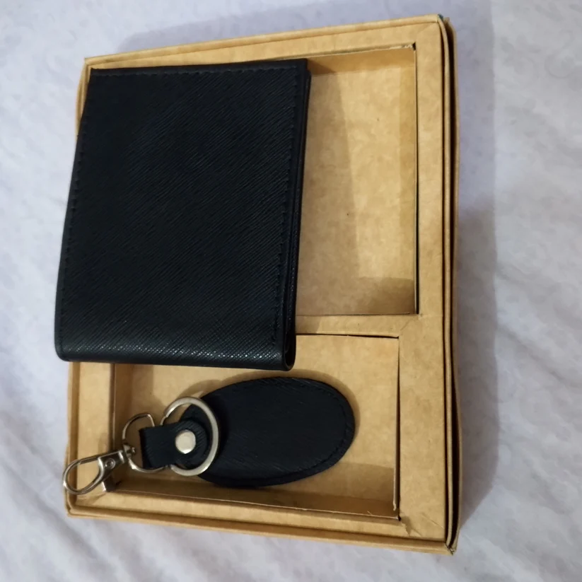Gift Leather Wallet & Key Chain